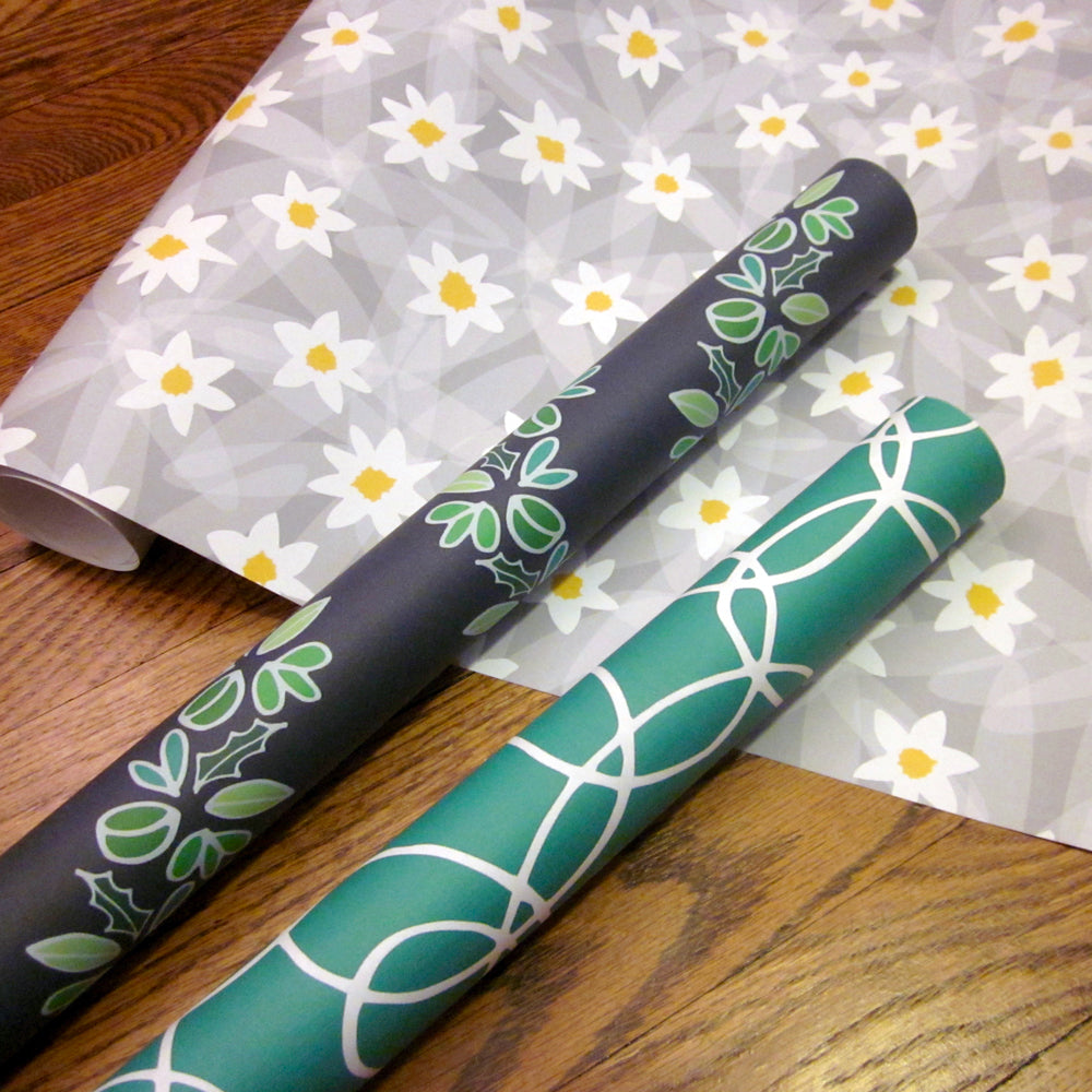 Colorful Wrapping Paper Rolls