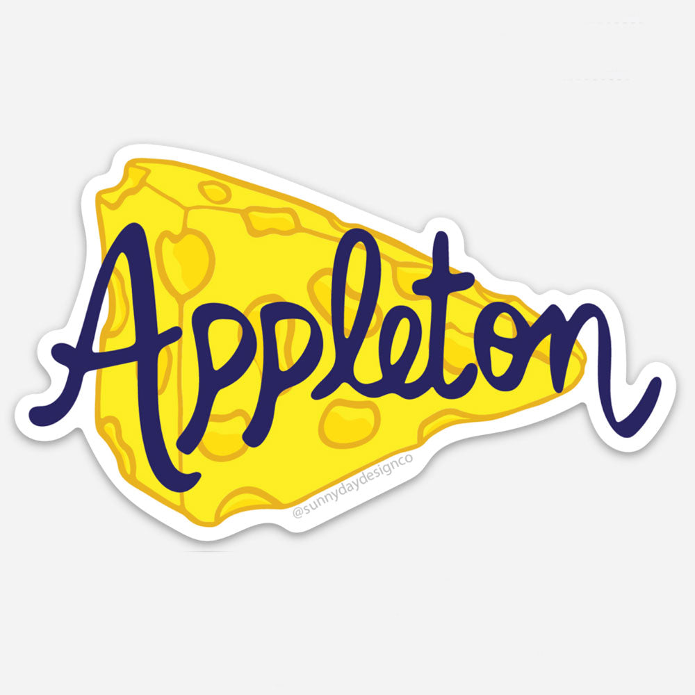 Appleton WI Cheese Vinyl Magnet, Wisconsin Souvenir, Realtor Closing ...