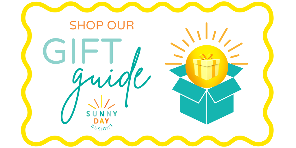 Shop Our Gift Guide Image by Sunny Day Designs - Read our holiday gift guide & easily shop our unique selection of made in the USA unique gifts by interest, price range, relationship, holiday, life stage, location & more! 