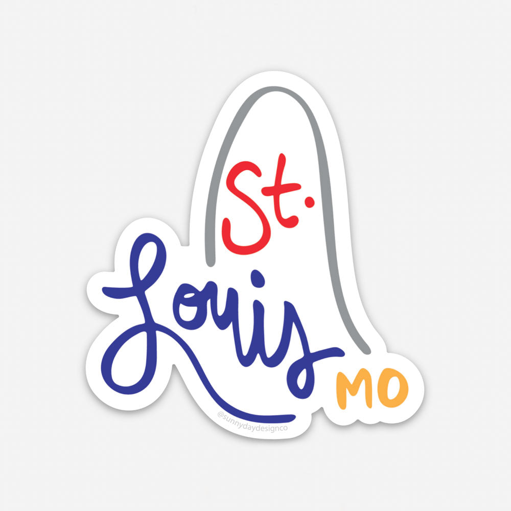St. Louis Arch Sticker for Car, STL Arch Souvenir, Small St. Louis Gift ...